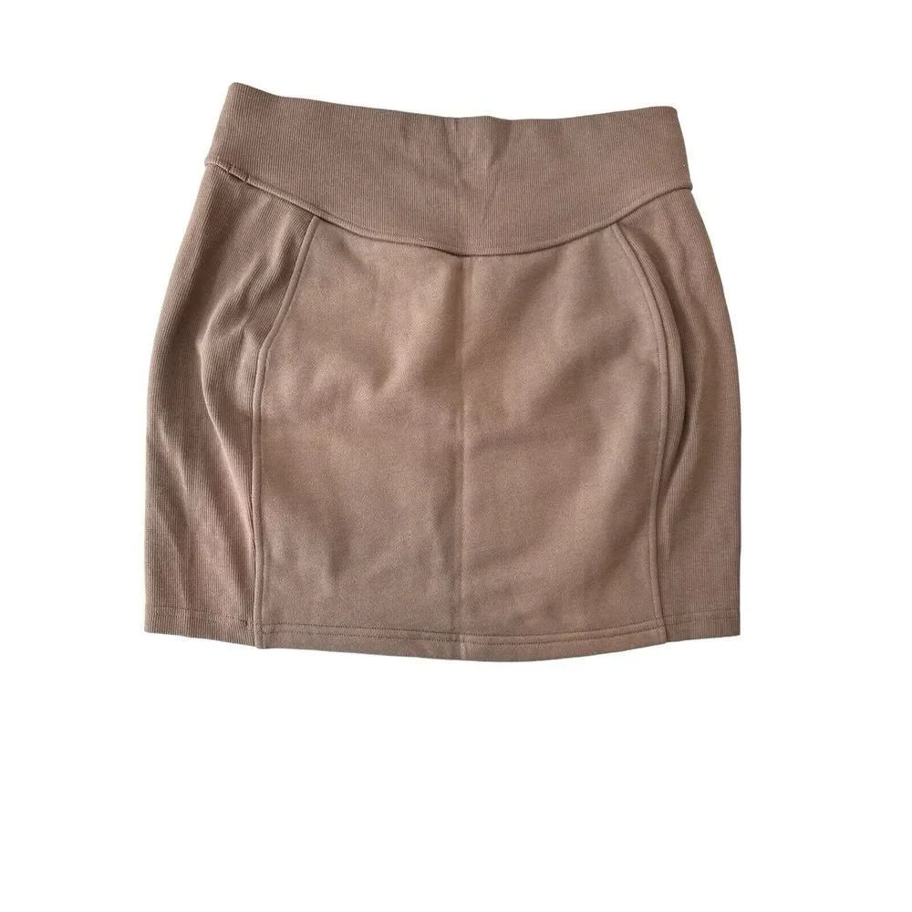 NWT Lululemon Scuba HR‎ Mini Skirt M Taupetastic Post Practice Casual Stretch